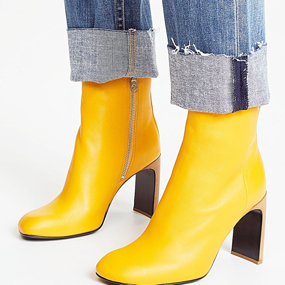Rag & Bone Ellis Yellow Heeled Boots - image 1